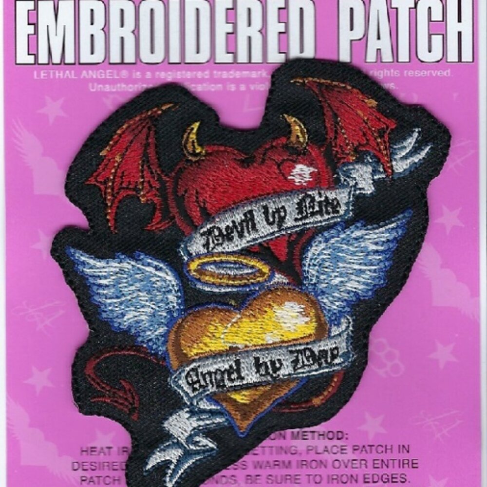 Lethal Threat Devil by Nite, Angel by Day Patch 4"x3-1/4", MN32060